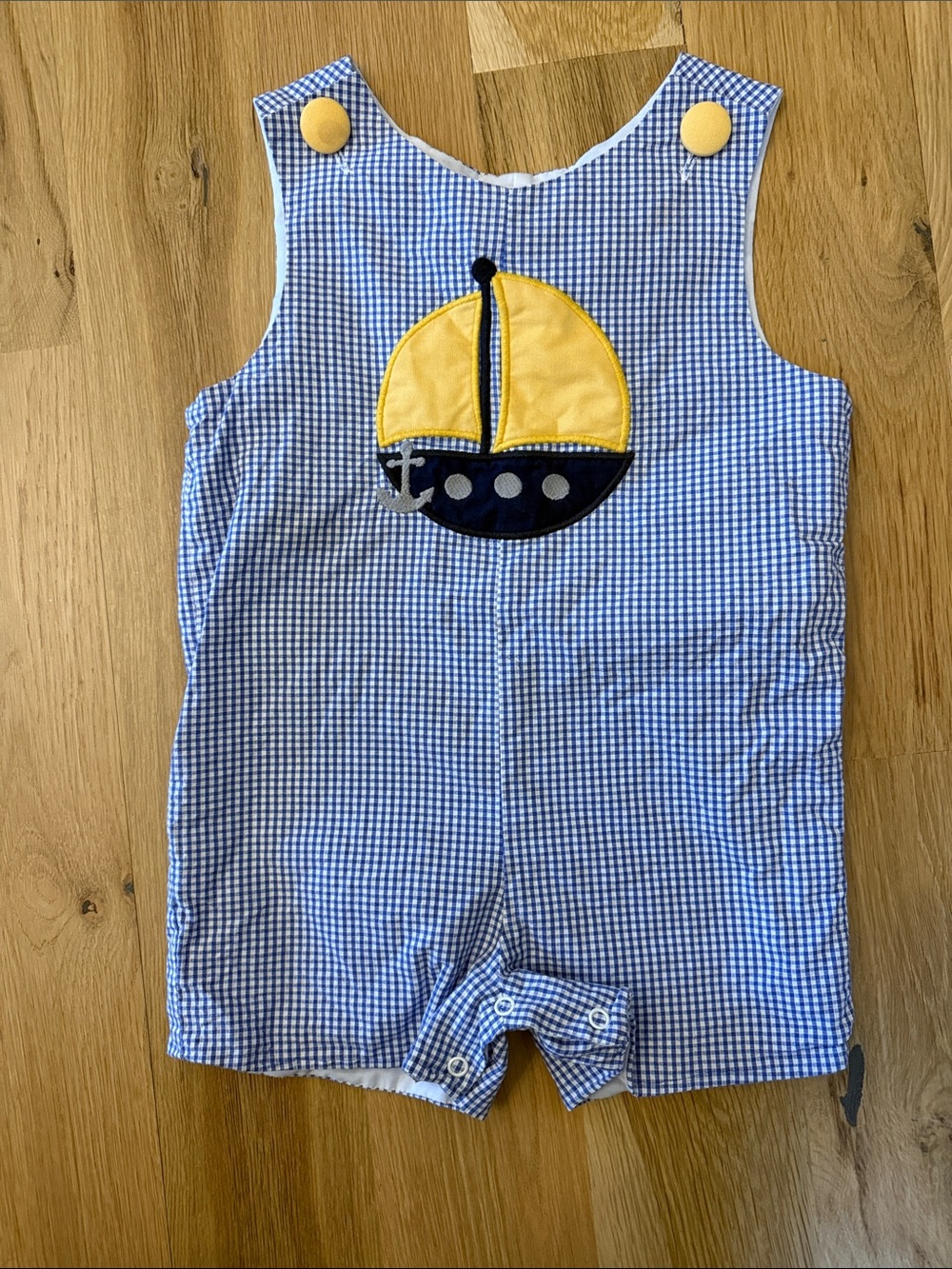 Stellybelly Boys Striped Sailboat Jon Jon